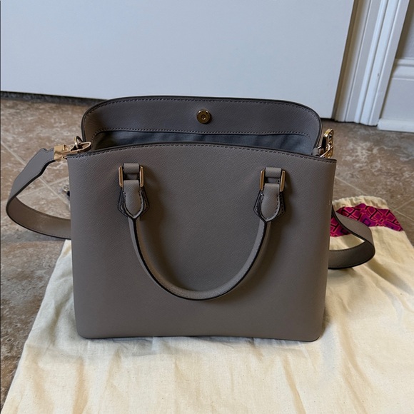 Tory Burch Taupe Satchel Bag - Picture 3 of 6